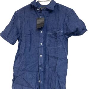 LOFT 604 Man Shirt  Short Sleeve Button Up Size Small